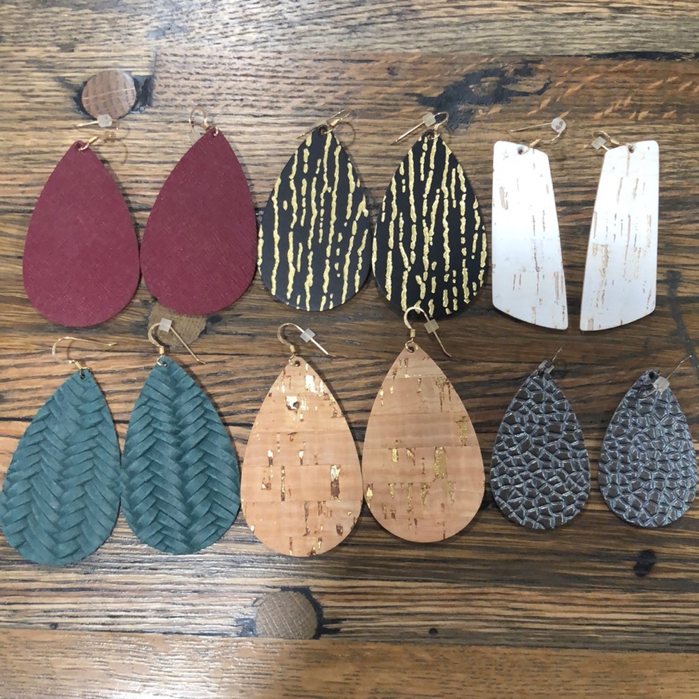 Nickel and Suede earrings